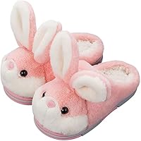 LANFIRE Rabbit cotton shoes Bunny slippers home slippers Warm plush slippers animal slippers shoes for women