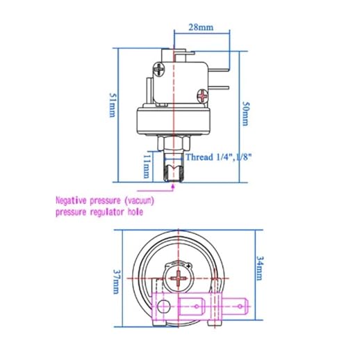 Pressostat G1-4 réglable sous vide -60kpa pour machine à café - 3