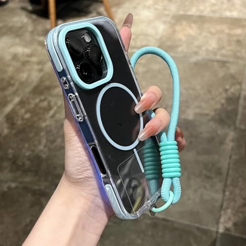 Étui de téléphone magnétique transparent haut de gamme antichoc pour iPhone