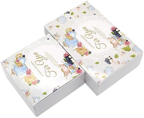 Gift Box 10pcs Cupcake Boxes Gift Packaging Wedding Party Maccaron Baking Package Vintage Floral Kraft Paper Cake Box