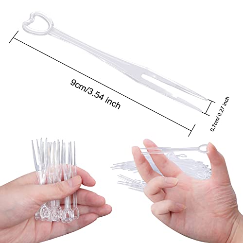 YEAJOIN 2000Pcs Garfos de Frutas de Plástico Descartáveis, Mini Garfos de Bolo, Aperitivos de Degust