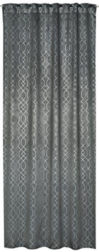 Elbersdrucke Finished Decoration, Polyester, Anthracite, Silver, 255 x 140 cm, W 55.1" x L 100.4" (1 Panels) - Image 2