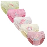CHUNG Toddlers Little Girls Cotton Briefs Panties Pack of 5/6 Print Underwear (3-4T, Unicorn 2024)