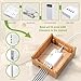 Pezin & Hulin Bamboo Charging Stand, Dock Organizer for Multi Devices, Cell Phone, Tablets, Smart Watch, with Pack 5 Cables, No Power Charger Block