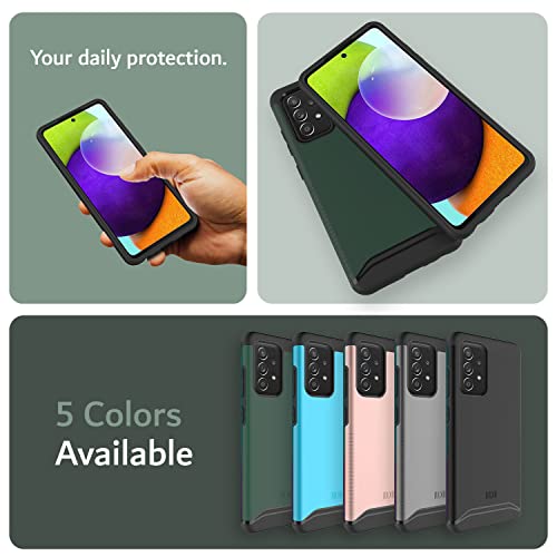 Image of TUDIA DualShield Designed for Samsung Galaxy A52 Back Cover /Galaxy A52 5G / Galaxy A52s, [Merge] Shockproof Dual Layer Military Grade Drop Protection Heavy Duty Protective Back Cover - Hunter Green