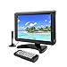 GJY 9.5-Inch Portable Widescreen TV, Built in Digital Tuner+NTSC,USB/TF Card Slot/Headphone Inputs,with Detachable Antennas,Automotive Mobile TV,Full Function Remote,Removable Bracket