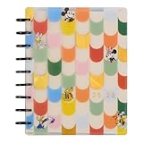 Happy Planner Disney Disc-Bound 12-Month Academic Planner, July 2025–June 2026 Planner, 3 Extra Months, 2 Sticker Sheets, Classic Size, Vertical Layout, Mickey Mouse & Friends Theme, Current Classroom, 7" x 9.25”