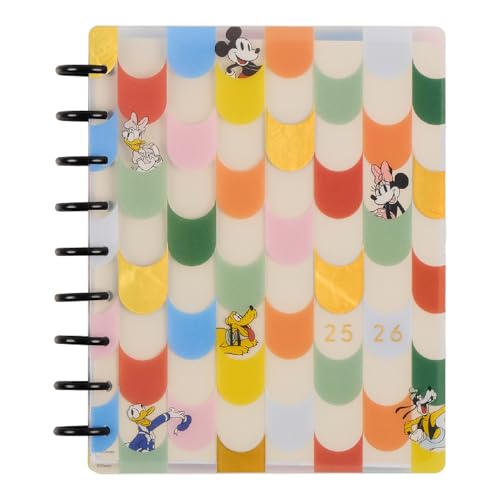 Happy Planner Disney Disc-Bound 12-Month Academic Planner July 2025June 2026 Planner 3 Extra Months 2 Sticker Sheets Classic Size 7 x 9.25 Vertical Layout Mickey Mouse & Friends Theme Current Classroom 1