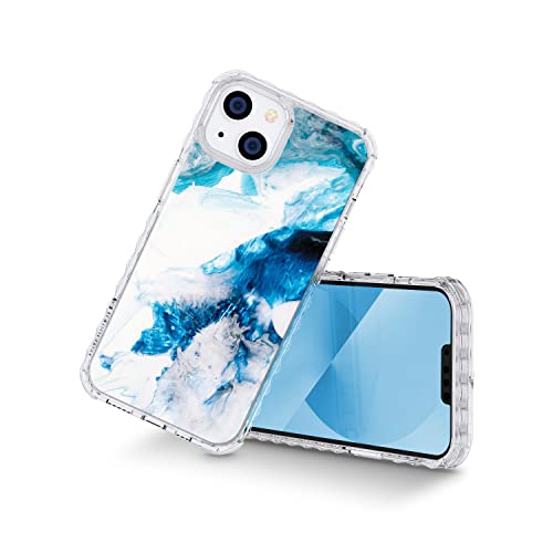 AknaCase iPhone 13 Watercolor Case Never-Fall Series Super Grip High Impact Silicone Case with Pattern for iPhone 13 (Design 103289-US)