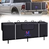 MICTUNING Tailgate Bike Pad for Mountain Bike, Secure 5 Bikes on Truck, ScratchResistant Tailgate Pad with Reflective Strips and Tool Pocket, for Outdoor Bicycle Transportation