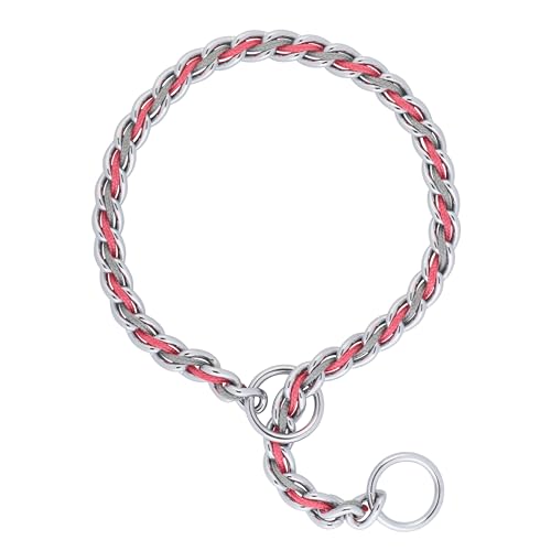 Terrain D.O.G. Laced Chain Slip Collar, 20-inch x 3.5 mm, Pink/Gray