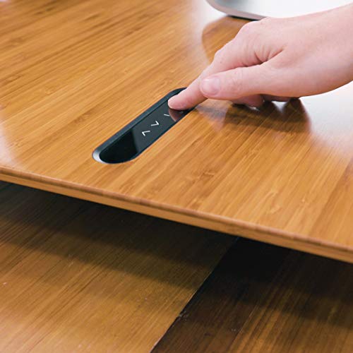 Image of UPLIFT DESK - E7 Electric Standing Desk Converter, Black Base, White Eco Worksurface (Single Monitor)