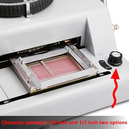 Dog Tag Embosser Machine – Attrezzatura per timbratura e codifica in alluminio per 72 caratteri codificati – ideale per etichette e cartelli personalizzati per animali domestici