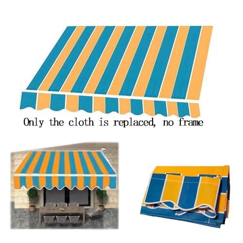 Retractable Awning Replacement Fabric - Sun Shade Cover for Outdoor Awnings (Stripe 2, 13x6.5ft/400x200cm) - Durable UV Protection, Easy Installation, Perfect for Patios & Decks - Image 5