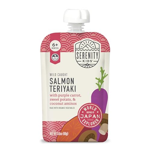 Serenity Kids 6+ Months Salmon Teriyaki Baby Food Puree...