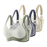 Soutien Gorge Push Up,Soutien Gorge sans Armature Lot de 3 Sexy Push Up Anti Affaissement Soutiens-Gorge Bretelles Réglables Doux et Respirant Dos Nu Brassiere 2025