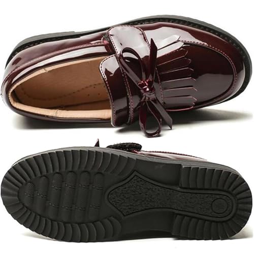 Image of PPXID Girl's British Style School Uniform Shoes Princess Performance Oxford Shoes