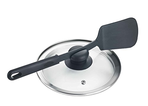 Prestige Deluxe Duo Plus Induction Base Hard Anodised Pressure Cooker Handi Glass Lid, 3.3 Litre, Black #TOP1