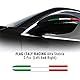 4R Quattroerre.it Streifen Klebestreifen dreifarbig Italien kompatibel mit Spiegeln Alfa Stelvio