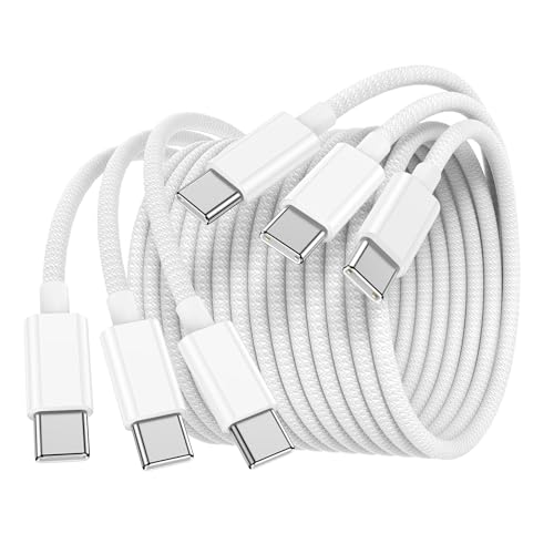 DGVERS 240W USBC to USBC Cable 3Pack [3/3/6FT]，USB C to USB C Cable Fast Charging for iPhone 15/Pro/Plus/Pro Max/iPad Pro/Air,Type C Data Cord for Samsung Galaxy S23