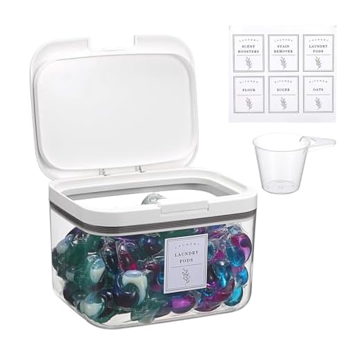 TOLIDA Clear Laundry Pods Storage Container