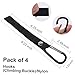 LenDLY 4-Pack Baby Stroller Hooks for Bags - Heavy Duty 2.48