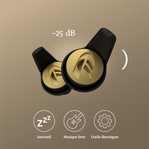 Bouchons d'oreille réutilisables DYNAMIC ear filter -25 dB avec cordon et étui de transport - 3