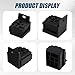 Zufoty 10PCS Relay Base Holders, 12V/24V 30A-80A Socket Holder Connector, 5 Pin Base Socket With 50PCS 6.3mm Terminals Electrical Wire Splice Connectors for Car Truck Marine Boat