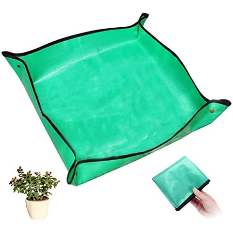 Uhat Garden Kneelers Potting Mat Plant Waterproof Anti Dirty PE Indoor Gardening Transplanting Work Cloth Cover