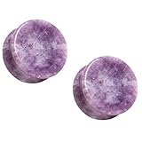 Pierced Owl Natural Moondevite Stone Saddle Plugs, Sold as a Pair (19mm (3/4'))