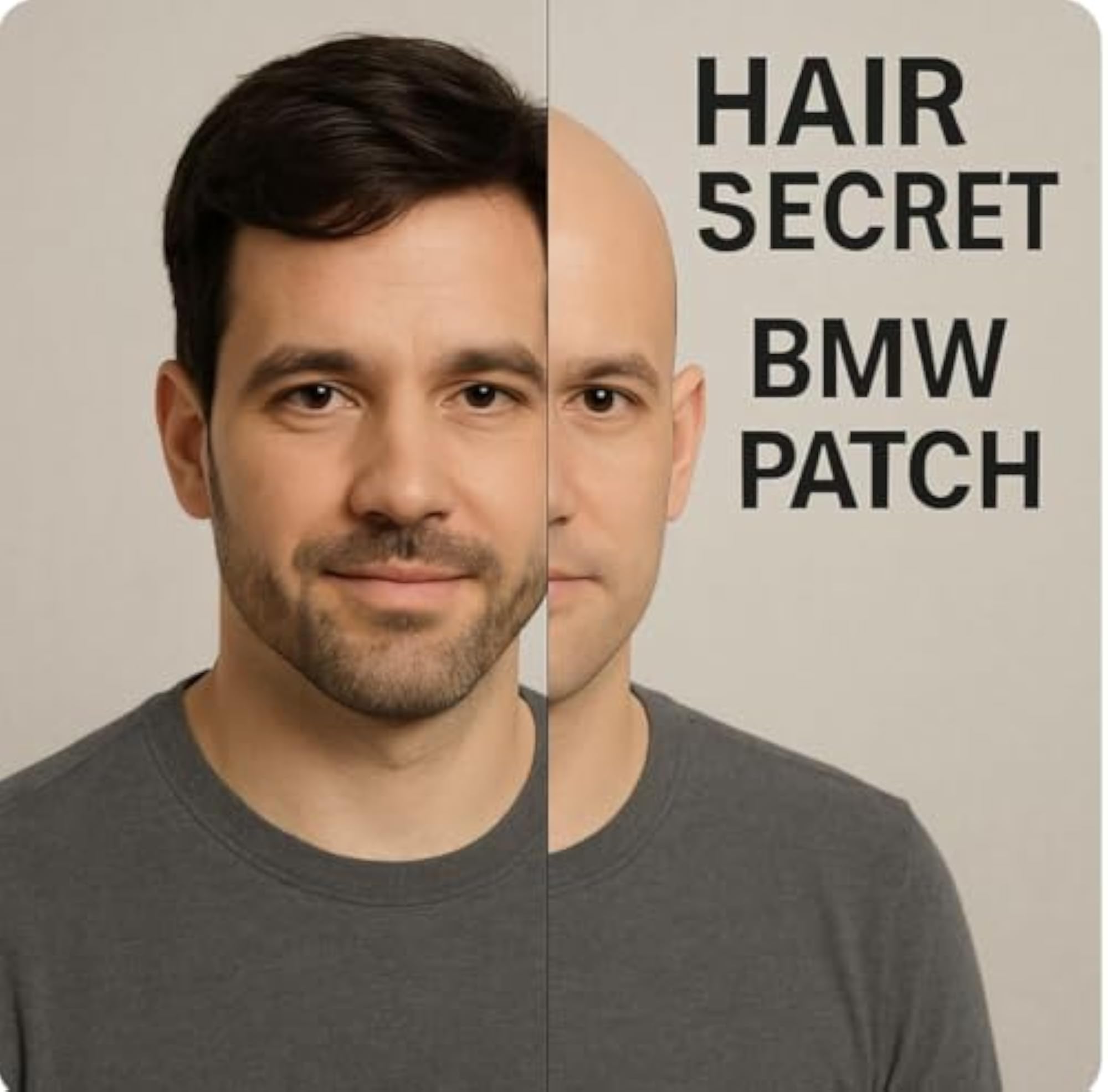 Natural Human Hair Patch for Men, Optical Base