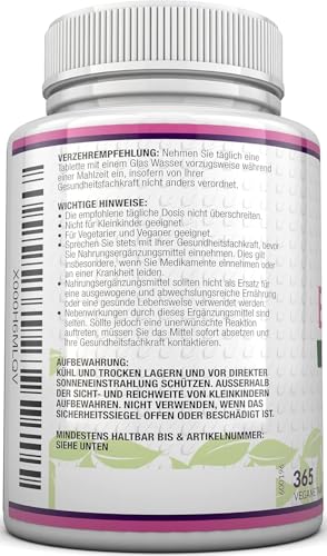Biotin hochdosiert 10.000 mcg - 365 Vegane Tabletten - Für Haarwuchs, Haut & Nägel - Volle Jahresversorgung - Nahrungsergänzungsmittel von Nu U Nutrition