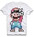 Produktbild T-Shirt Mario Gamer Geek Nerd Gaming Super Game Retro Vintage C64 SNES 8bit L