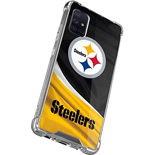 Skinit Clear Phone Case Compatible with Galaxy A51 5G - Officially Licensed NFL Pittsburgh Steelers Design