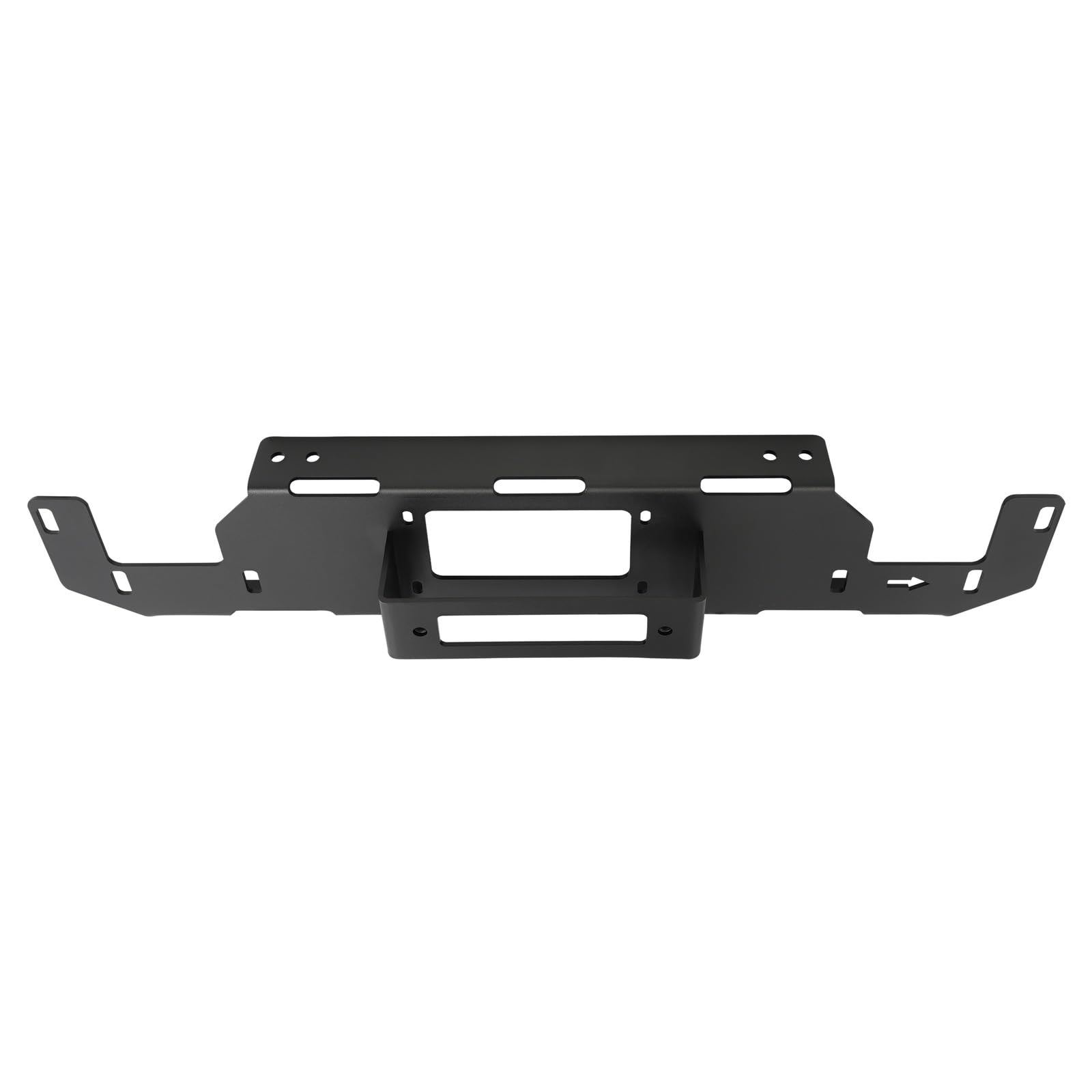 Suitable for Heavy-Duty Hidden Winch Mount Plate for 2015-2020 Ford F150 - Steel Construction, Black Finish