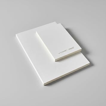 Difference Introduction Lineless Notepad – 64 Leaves, 90g Ivory Paper, American Hardcover Notepad, Ideal for Office and Daily Use (White, A5 (14.8cm x 21cm))