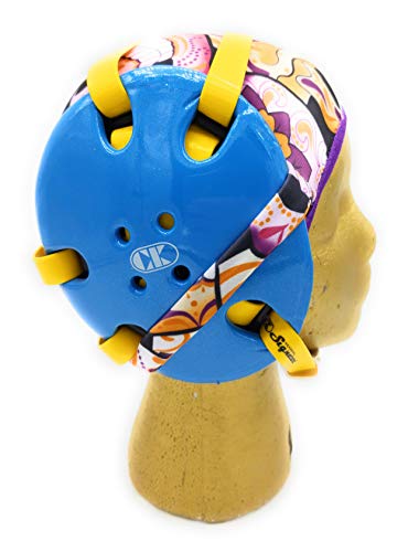Wrestling Hair Cap - Under The Headgear 4 Strap Style - Colorful Day