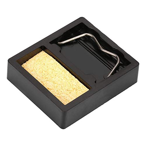 SALUTUYA HWY-001 Mini Electric Soldering Iron Stand Holder with Tip Cleaner Sponge 600 â„ƒ High Temperature Resistant for Soldering, Assembly and Crafts
