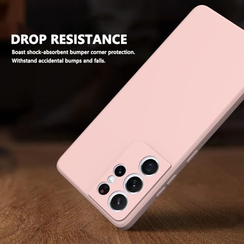 Image of for Samsung Galaxy S21 Ultra Case Pink, Scratch Resistant with Soft Touch, Slim Thin Phone Cover for Samsung Galaxy S21 Ultra
