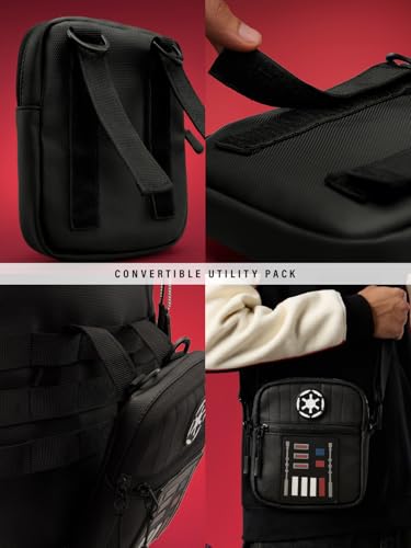 Image of The Souled Store Darth Vader: Empire Gear Backpacks | Official Star Wars Merchandise | Premium Water-Resistant Laptop Bag with Sith Lord Graphic | Durable Urban Travel Rucksack for Men & Women