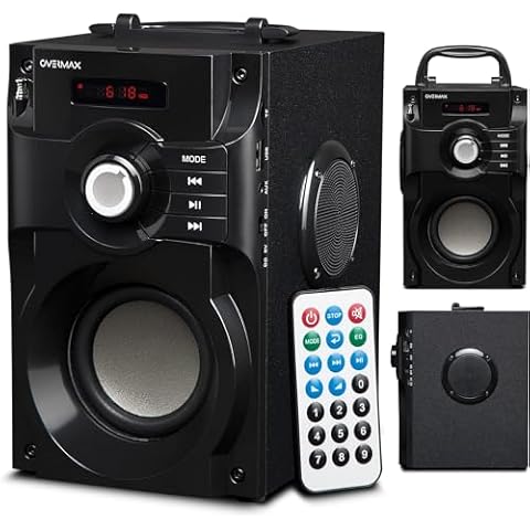 Overmax Soundbeat 2.0 Bluetooth Speaker 15W RMS Crystal Clear Sound Cover