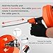50FT Drain Snake Auger [1/4inch]- Manual or Drill Powered AUTO FEED- Flexible & Powerful 50 Feet Plumbing Snake for Kitchen, Shower & All Drains- Snake Drain Hair Remover Tool with Gloves, Storage Bag