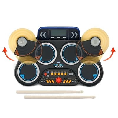 VTech Kidi Star Drum Pad, Black