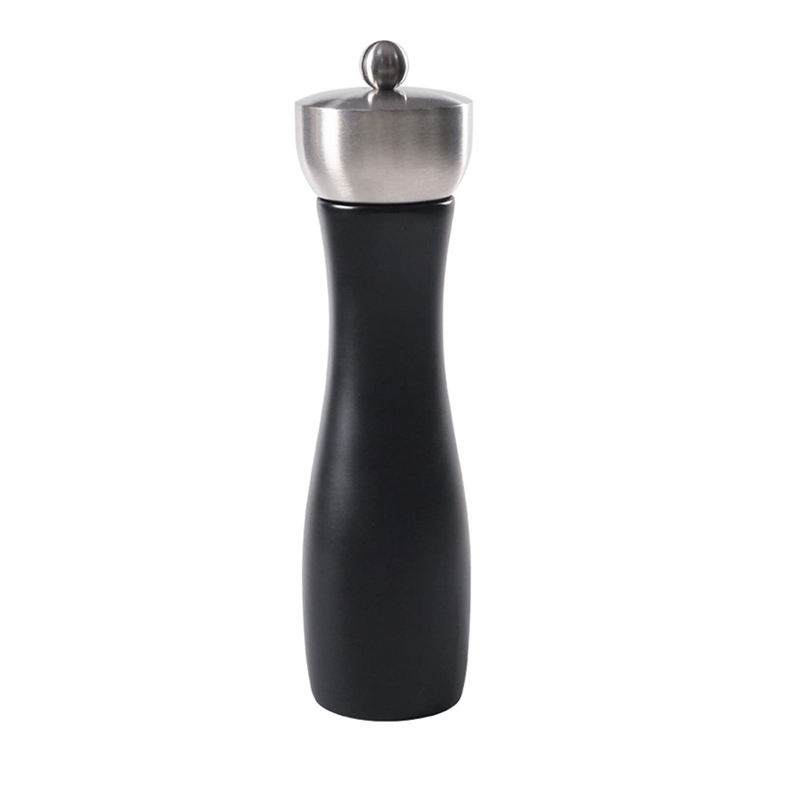 Macina Pepe Grinder con pepe in legno massello - Scanalature a forma di elica di precisione Ruota regolabile fresco macinazione pepe, erbe e spezie Macina Sale Macinapepe ( Color : 6 inch )