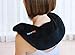 TheraPAQ Weighted Heating Pad for Neck and Shoulders - Microwavable Warmer for Headaches, Soreness, and Discomfort - Reusable Cooling and Heated Wrap - Self Care Products Black