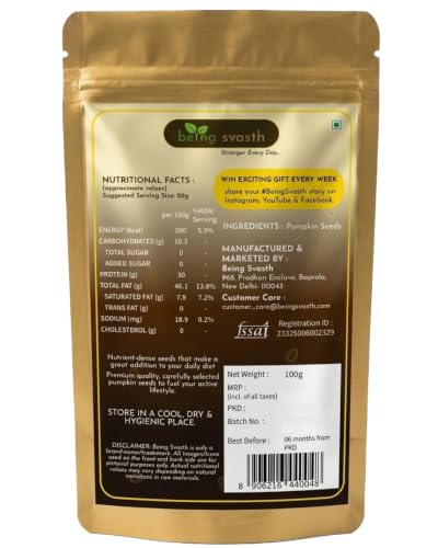Image of Being Svasth Pumpkin Seeds (100g) & Sunflower Seeds (200g) Combo