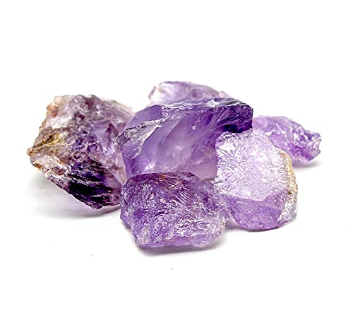 DOJA Barcelona | Amatista en Bruto | 250g aprox | Cuarzo Amatista Bruto entre 2-3 cm | Cristales Curativos | Amatista Piedra Natural | Piedra Amatista: Atrae Paz Mental, Prosperidad, Cura Migrañas