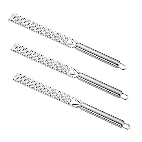 ABOOFAN 3Pcs Cheese Grater Non Slip Handle for Effortless Grating of Lemon and Vegetables for Pasta Salad and Pizza Toppings
