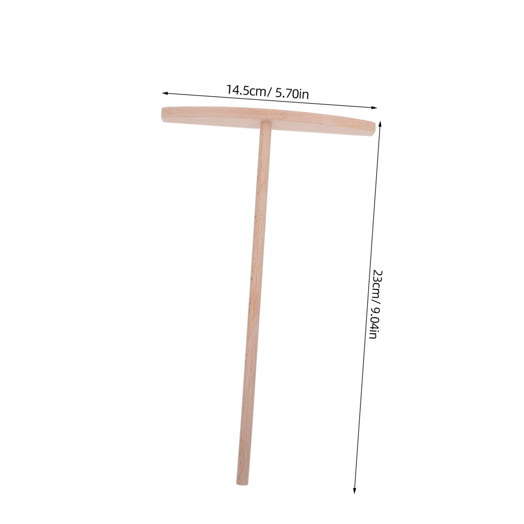 FUNOMOCYA Ergonomic Wooden Pancake Spreader Tool Multi-use for Crepes Waffle Batter Easy Household Butter Spreading Kitchen Supply Reusable