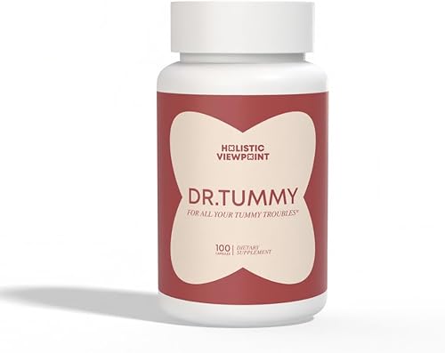 Dr. Tummy - Apoyo para la salud intestinal y la digestión, combate naturalmente la hinchazón, acidez estomacal, gases, indigestión, estreñimiento,